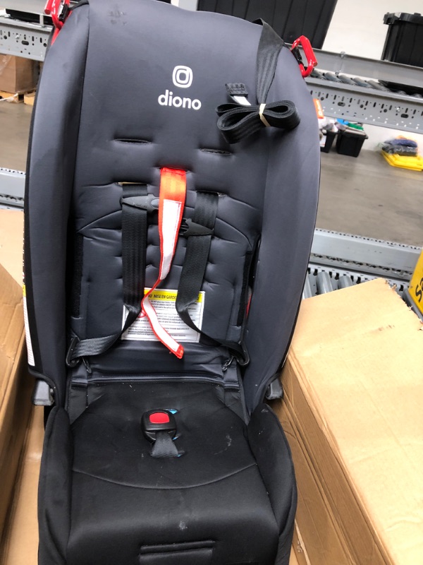 Photo 2 of Diono Radian 3R, 3-in-1 Convertible Car Seat, Rear Facing & Forward Facing, 10 Years 1 Car Seat, Slim Fit 3 Across, Jet Black
