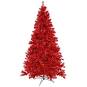 Photo 1 of 3ft National Christmas Tree Company Red Tinsel Artificial Christmas Tree with Plastic Stand
