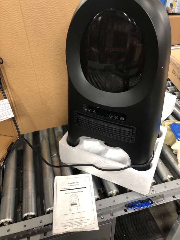 Photo 2 of *SELLING FOR PARTS*
Uthfy Electric Fireplace Heater for Indoor Use,1500W Space Heater with Remote,24 inch Ceramic Heater with 3D Flame Thermostat 8H Timer for Office Room Bedroom
