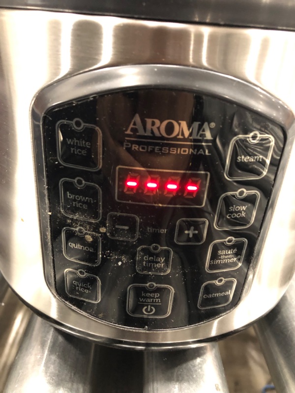 Photo 4 of Aroma Rice Cooker 8 Cup, Silver