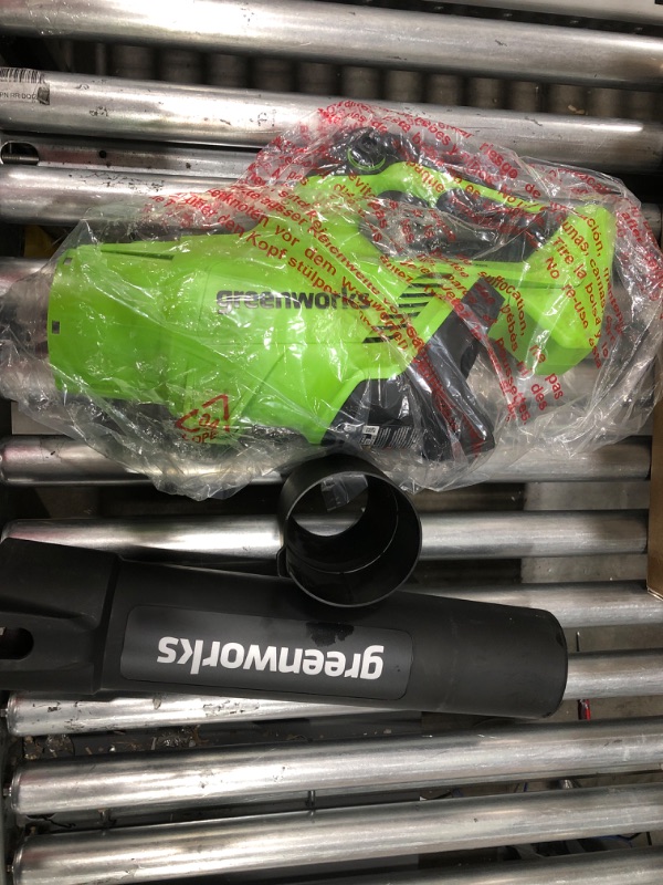 Photo 2 of Greenworks BLF349 40V (120 MPH / 500 CFM) Axial Leaf Blower, Tool Only Blower (Tool Only)