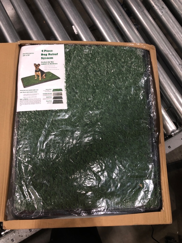 Photo 2 of Artificial Grass Puppy Pad for Dogs and Small Pets – Portable Training Pad with Tray 16" x 20"