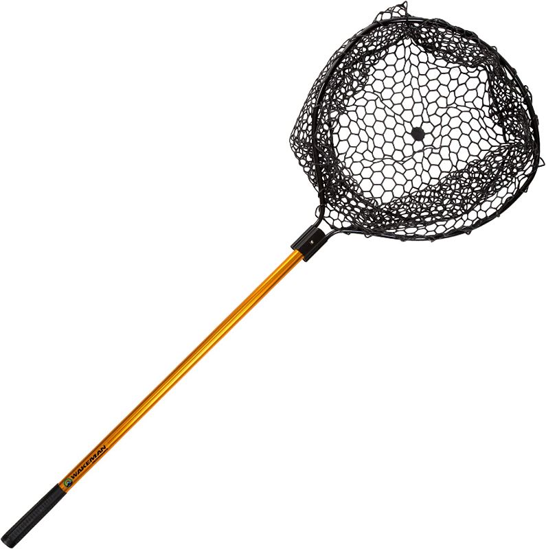 Photo 1 of Fishing Net with Telescoping Handle Collection - Collapsible and Adjustable Landing Net with Corrosion Resistant Handle and Carry Bag by Wakeman Outdoors
