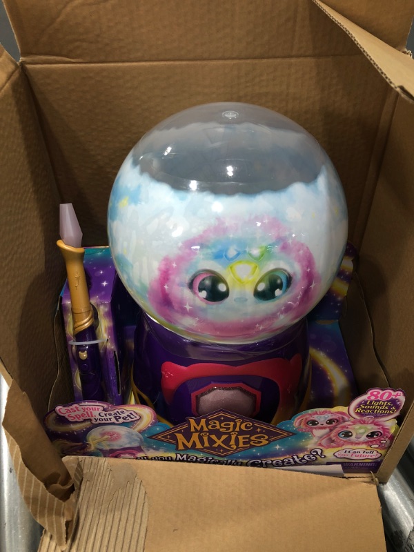 Photo 2 of Magic Mixies Magical Misting Crystal Ball with Interactive 8 inch Pink Plush Toy and 80+ Sounds and Reactions
