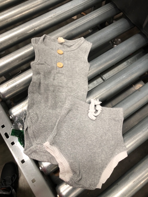 Photo 1 of *NOT exact stock photo, use for reference*
Newborn Baby Girl Tank Top rompers Romper+Bloomers Shorts Ribbed Outfit Cute Summer Clothes Set (3-6 months)
