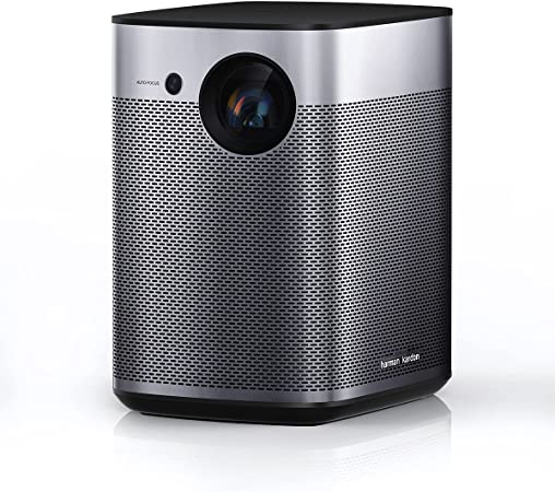 Photo 1 of XGIMI Halo True 1080p Portable Projector for Outdoor Movie Night, 800 ANSI Lumen, Harman Kardon Speakers, WiFi Bluetooth, Auto Focus, Auto Keystone Correction, Android TV 9.0
