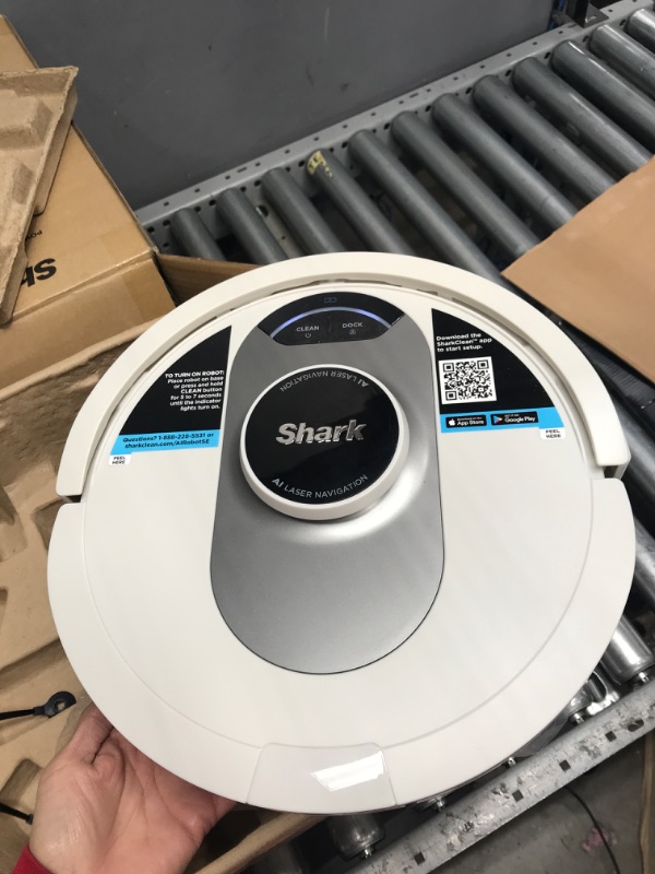 Photo 5 of Shark AV2511AE AI Ultra Robot Vacuum, with Matrix Clean, Home Mapping, 60-Day Capacity Bagless Self Empty Base, Perfect for Pet Hair, Wifi, Works with Alexa, Black/Silver
