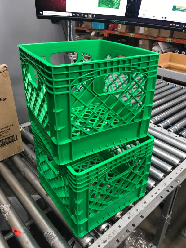 Photo 2 of 16 QT milk crate green pack of 2