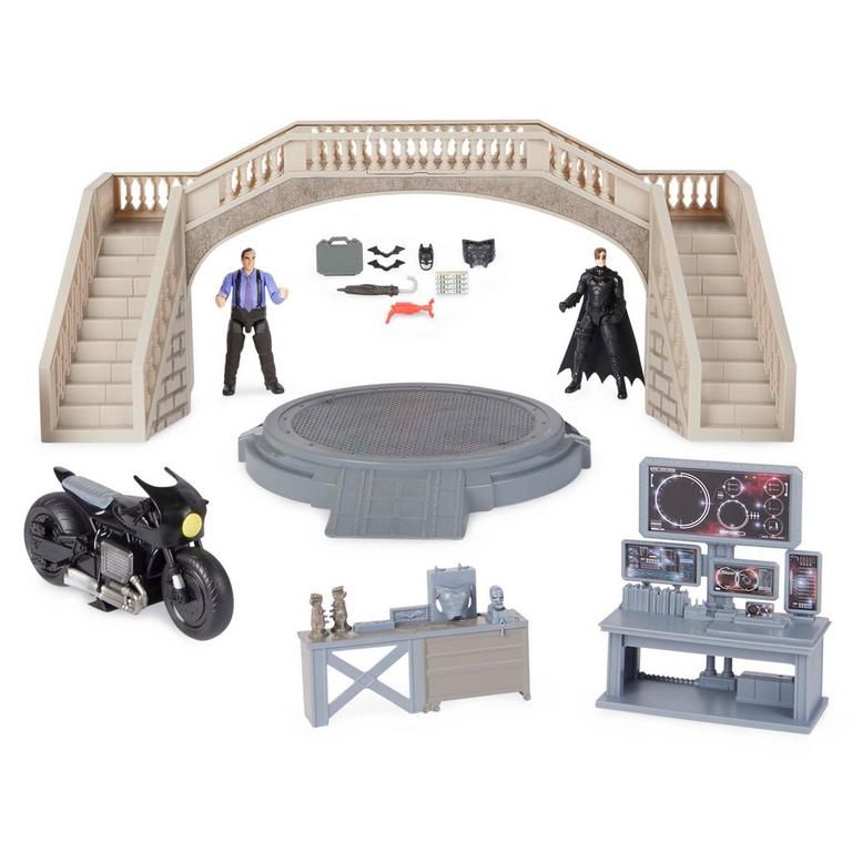 Photo 1 of Batman Batcave with Exclusive Batman and Penguin Action Figures and Batcycle,
