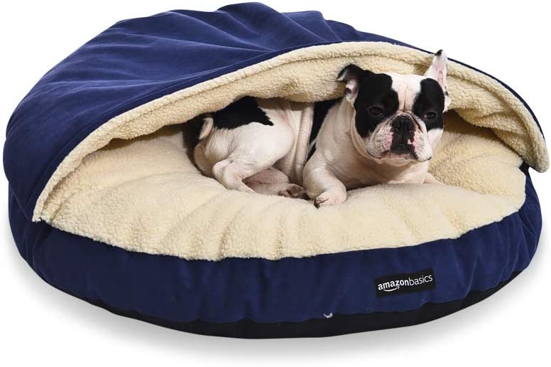 Photo 1 of Amazon Basics Cozy Pet Cave Bed with Removable Hood for Dogs or Cats - Small, Medium, Large, X-Large
