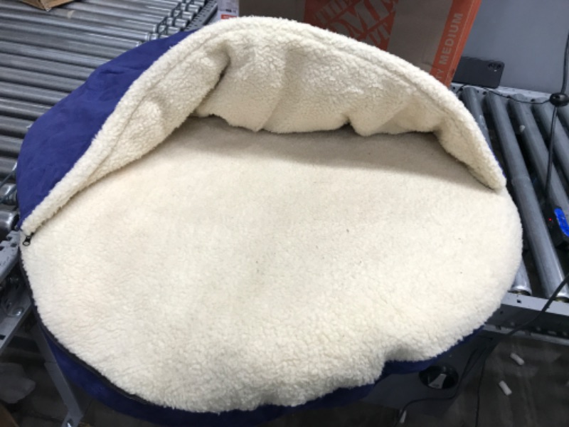 Photo 1 of Amazon Basics Cozy Pet Cave Bed with Removable Hood for Dogs or Cats - Small, Medium, Large, X-Large
