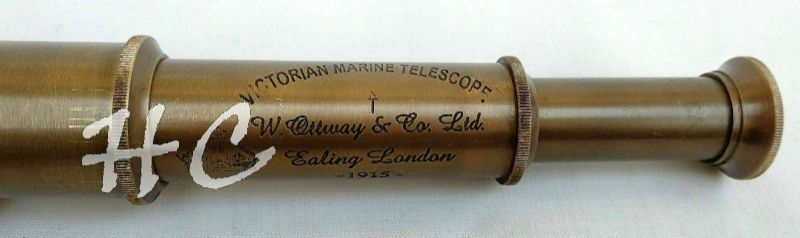 Photo 1 of 18" Brass Telescope Antique Nautical Victoria Marine Maritime Vintage Binocular
