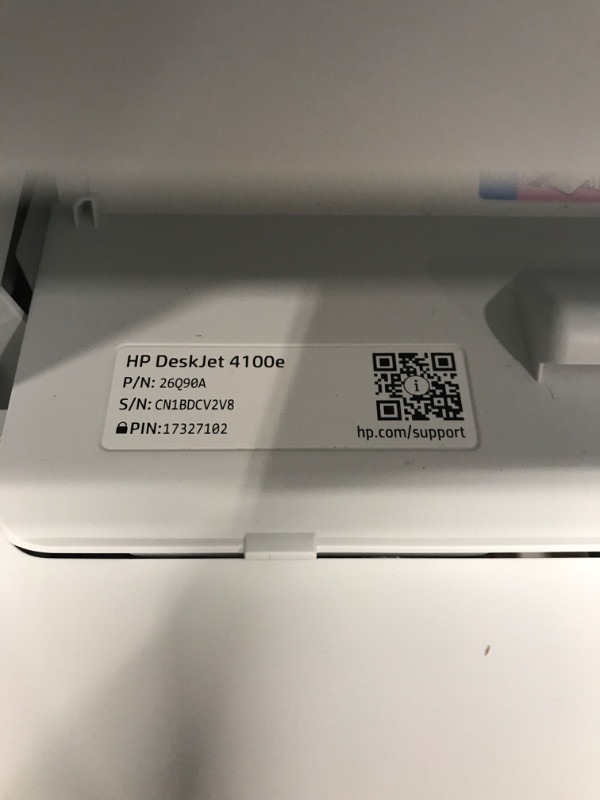 Photo 2 of ***SEE NOTES*** HP DeskJet Plus 4155 Wireless All-in-One Printer, Mobile Print, Scan & Copy, HP Instant Ink Ready, Auto Document Feeder, Works with Alexa (3XV13A)