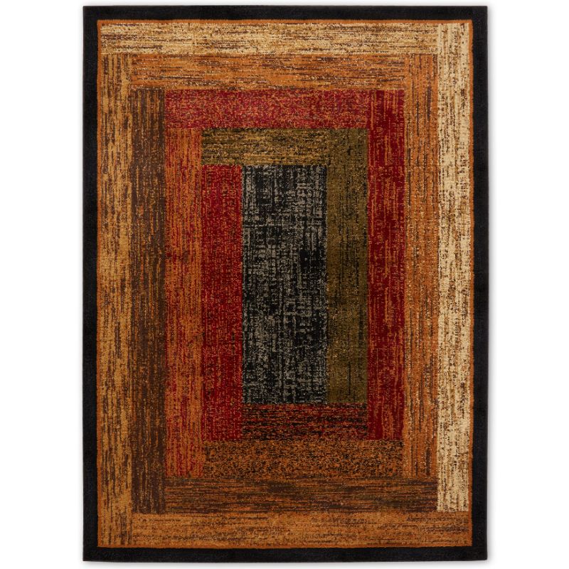 Photo 1 of 3'7"x5'Home Dynamix Royalty 41019-450 Black 3-Feet 7-Inch by 5-Feet 2-Inch Contemporary Area Rug
7" 