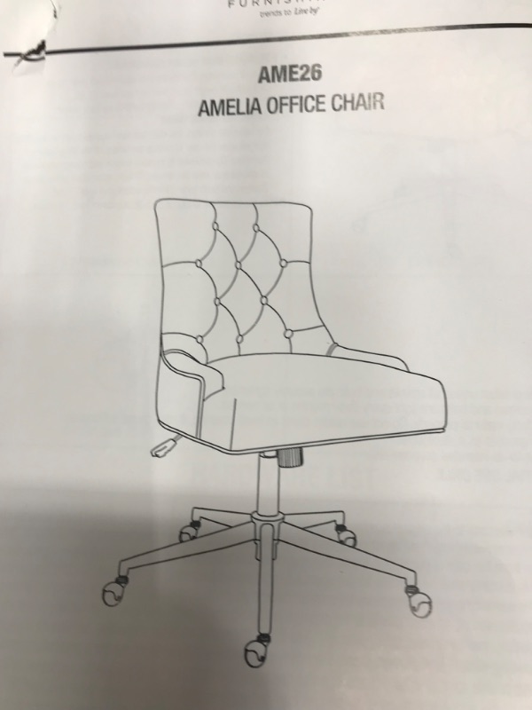 Photo 2 of amelia grey office chair