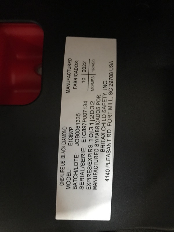 Photo 1 of Britax One4Life ClickTight All-in-One Car Seat, Black Diamond