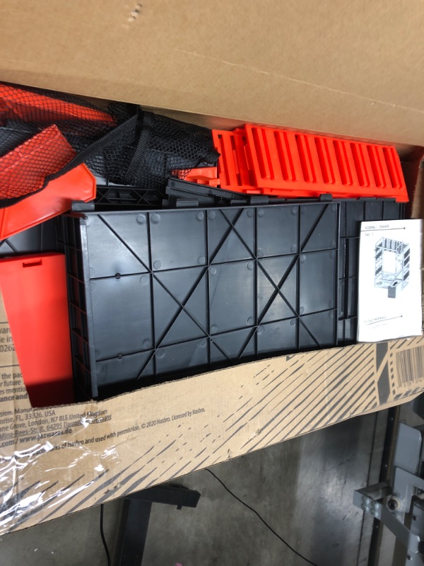 Photo 1 of NERF Elite Blaster Rack - Storage for up to Six Blasters, Including Shelving and Drawers Accessories, Orange and Black - Amazon Exclusive