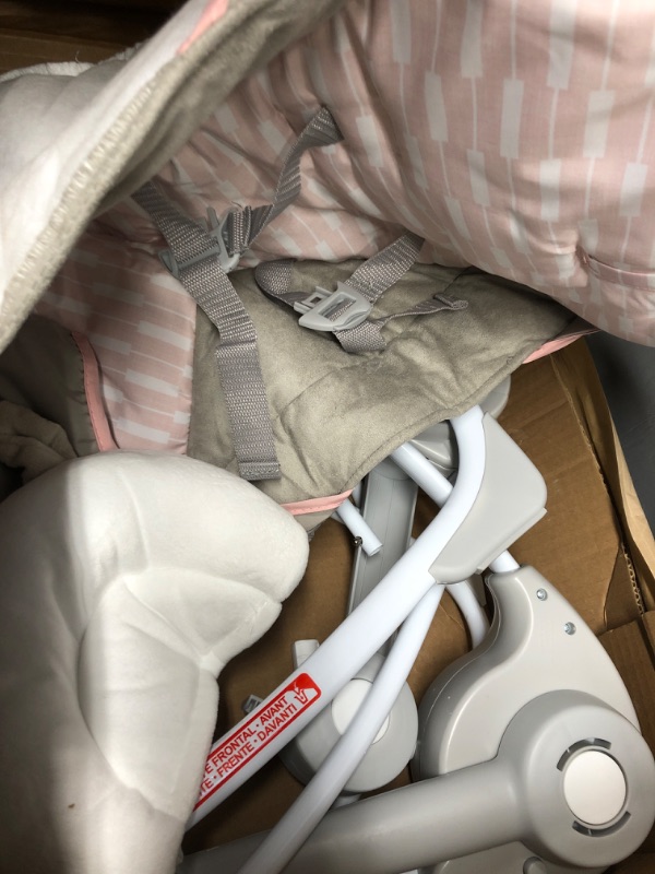 Photo 1 of Ingenuity ConvertMe 2-in-1 Compact Portable Baby Swing & Infant Seat, Battery-Saving Automatic Sway, Vibrations, Nature Sounds - Wimberly
