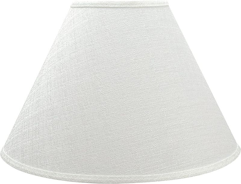 Photo 1 of Asp2pk Transitional Hardback Empire Shaped Construction Off White, 18" Wide (7" x 18" x 12 1/2") Spider Lamp Shade
