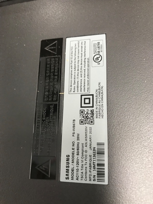 Photo 5 of SAMSUNG HW-Q600B 3.1.2ch Soundbar w/ Dolby Audio, DTS:X, Q Symphony, Adaptive Sound, Game Pro Mode, Bluetooth Connection HW-Q600B Soundbar