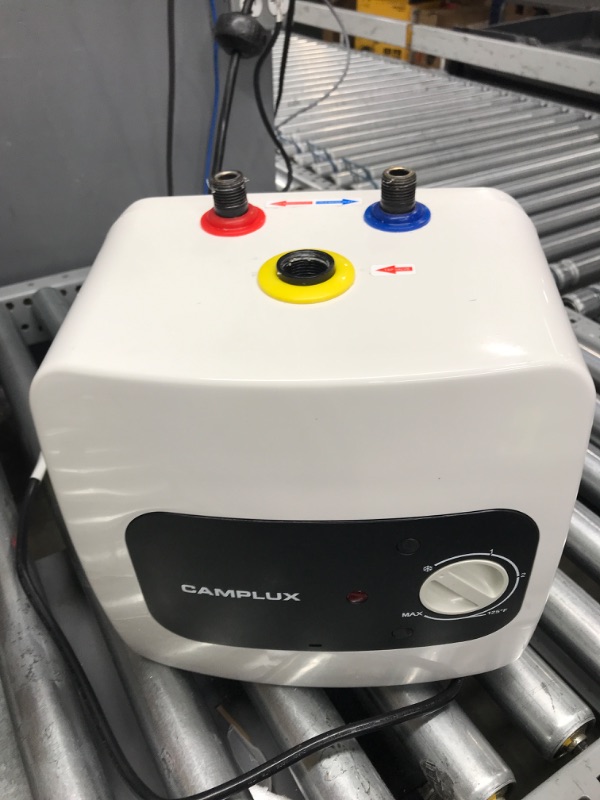 Photo 1 of *NONFUNCTIONAL* Camplux Mini Tank Electric Water Heater 1.3 Gallons Hot Water Heaters 120V, Under Sink Water Heater with Cord Plug 1.44kW