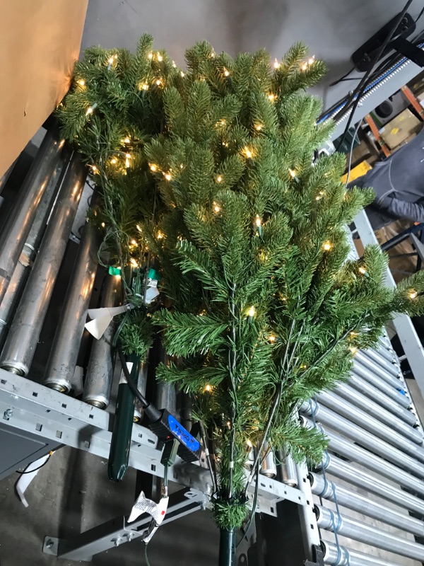 Photo 2 of 6-1/2 ft. Feel Real Downswept Douglas Fir Hinged Artificial Christmas Tree with 650 Clear Lights
