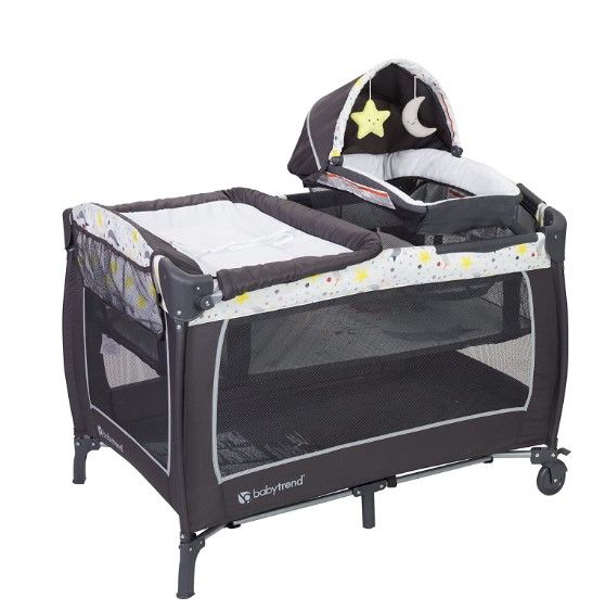 Photo 1 of Baby Trend Lil Snooze Deluxe 2 Nursery Center, Twinkle Twinkle Moon
