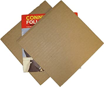 Photo 1 of (50) - 7" Kraft Brown Vinyl Record Pads - 7 7/16" x 7 7/16"
