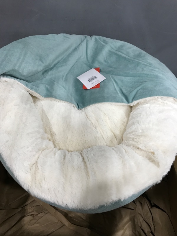 Photo 2 of Best Friends by Sheri Cozy Cuddler Covered Cat & Dog Bed, Tide Pool, Standard