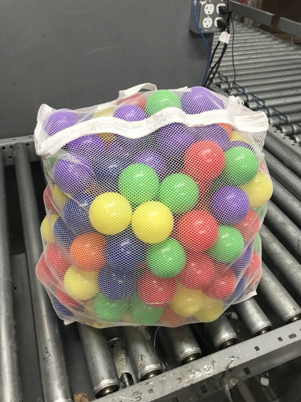 Photo 2 of Click N' Play Phthalate Free BPA Free Crush Proof Plastic Ball Pit Balls in Reusable and Durable Storage Mesh Bag with Zipper