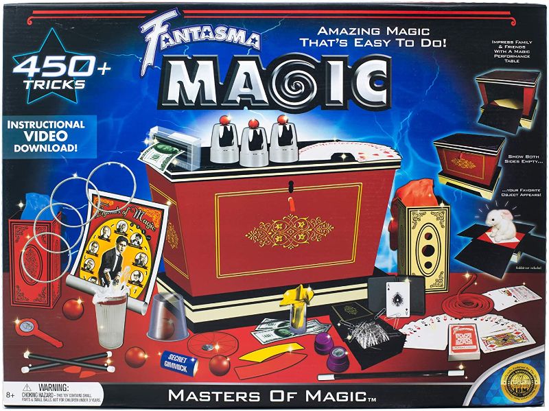 Photo 1 of Fantasma Masters of Magic Set - Starter Magic Kit for Kids and Adults - Learn 450+ Magic Tricks - Boys and Girls Ages 8 and Older , Blue
