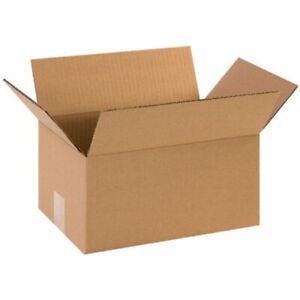 Photo 1 of 12x8x6 Corrugated Shipping Boxes (Pack of 25) FAST SHIPPING + FREE SHIPPING
