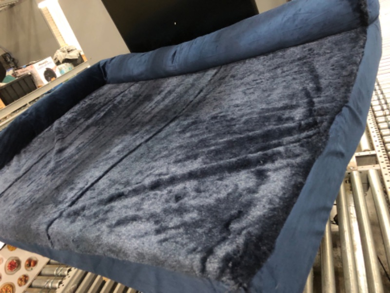 Photo 1 of 4x3 navy blue dog bed