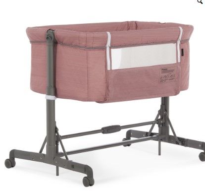 Photo 1 of Dream On Me Zimal Bassinet and Bedside Sleeper in Pink, Lightweight and Portable Baby Bassinet, Breathable Mesh Panels, Easy to Fold and Carry Travel Bassinet, JPMA Certified
