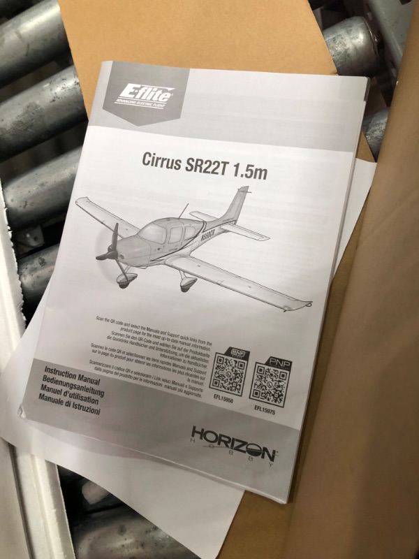 Photo 5 of E-flite RC Airplane Cirrus SR22T 1.5m BNF Basic Transmitter Battery and Charger Not Included with Smart AS3X and Safe Select EFL15950