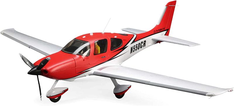 Photo 1 of E-flite RC Airplane Cirrus SR22T 1.5m BNF Basic Transmitter Battery and Charger Not Included with Smart AS3X and Safe Select EFL15950
