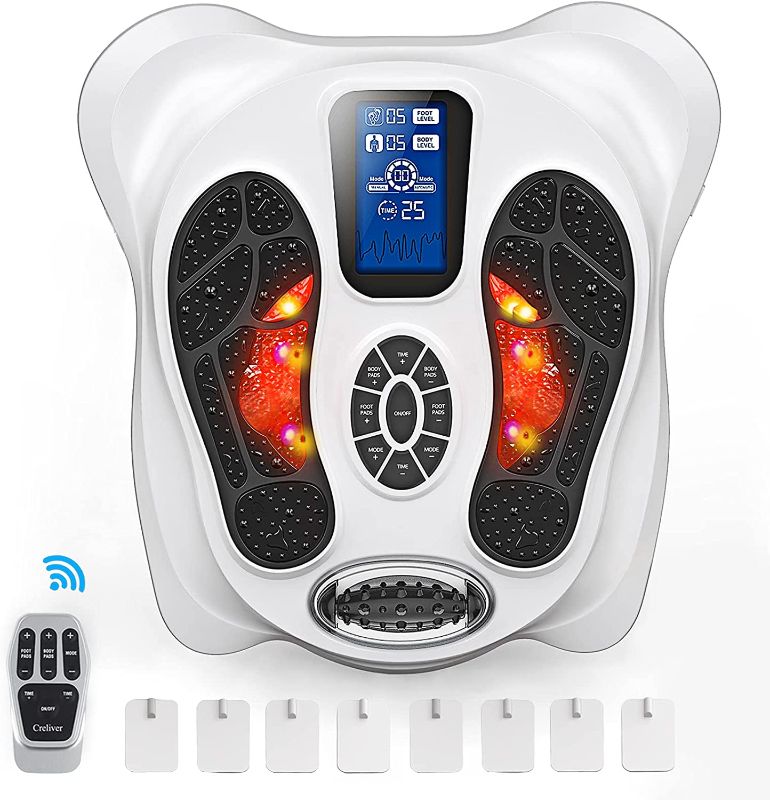 Photo 1 of Creliver Foot Circulation Plus EMS & TENS Foot Nerve Muscle Massager, Electric Foot Stimulator Improves Circulation, Feet Legs Circulation Machine Relieves Body Pains, Neuropathy (FSA or HSA Eligible)
