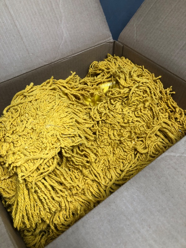 Photo 3 of 48'' regular sos yellow infinity twist mop head. Pack of 12.