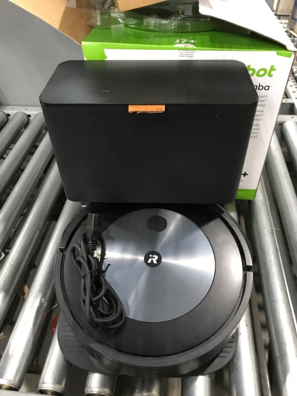 Photo 2 of iRobot Roomba j7+ (7550) Self-Emptying Robot Vacuum – Identifies and avoids obstacles like pet waste & cords, Empties itself for 60 days, Smart Mapping, Works with Alexa, Ideal for Pet Hair, Graphite
