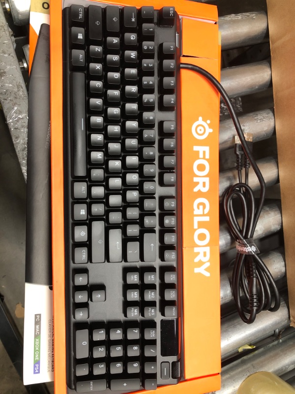 Photo 2 of SteelSeries Apex Pro Mechanical Gaming Keyboard – Adjustable Actuation Switches – World’s Fastest Mechanical Keyboard – OLED Smart Display – RGB Backlit
