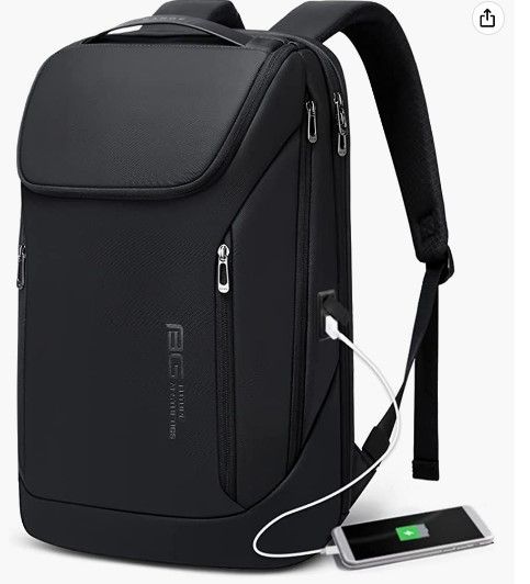 Photo 1 of BANGE Business Smart Backpack Waterproof fit 15.6 Inch Laptop Backpack with USB Charging Port,Travel Durable Backpack
