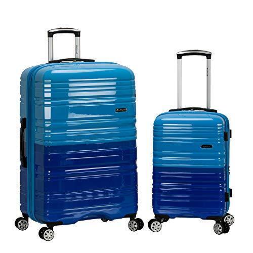 Photo 1 of Rockland Melbourne Hardside Expandable Spinner Wheel Luggage, Two Tone Blue, 2-Piece Set (20/28)
