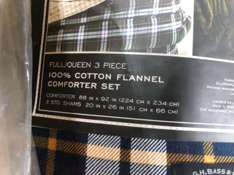 Photo 3 of **FULL/QUEEN**
G.H. Bass Newfield Plaid Cotton Comforter Set
