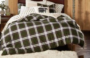 Photo 1 of **FULL/QUEEN**
G.H. Bass Newfield Plaid Cotton Comforter Set
