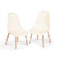 Photo 1 of B. Kid Century Modern Set of 2 Chairs - Ivory
