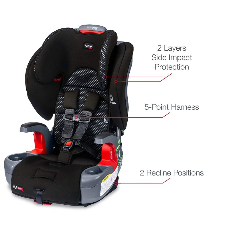 Photo 1 of Britax Grow with You ClickTight Harness-2-Booster Car Seat, Cool Flow Gray
