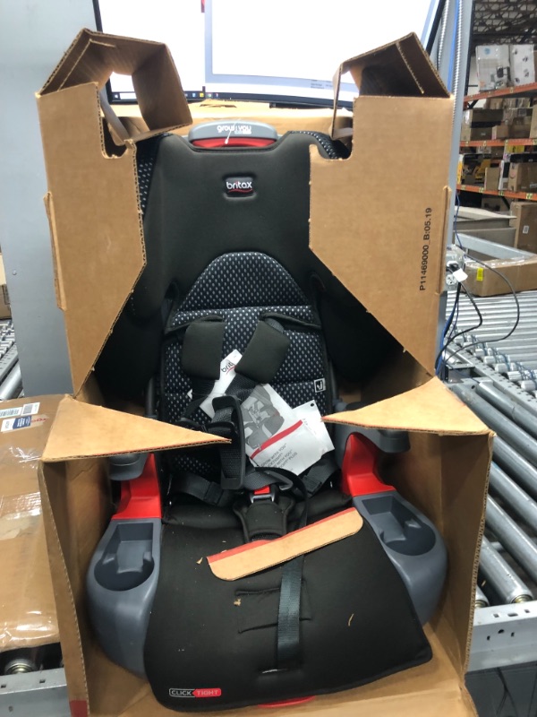 Photo 2 of Britax Grow with You ClickTight Harness-2-Booster Car Seat, Cool Flow Gray
