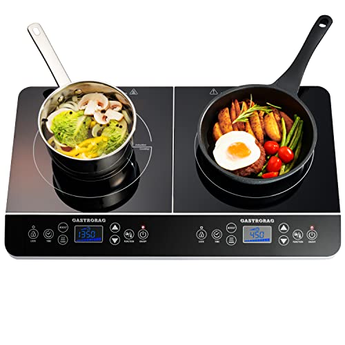 Photo 1 of Gastrorag LCD 1800w Double Portable Induction Cooktop Countertop Burner, Sensor Touch Stove
