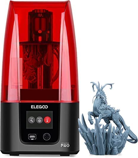 Photo 1 of ELEGOO Resin 3D Printer, Mars 3 Pro MSLA 3D Printer with 6.66-Inch Ultra 4K Monochrome LCD, Print Size of 143.43×89.6×175mm / 5.647×3.52×6.8in and Replaceable Activated-Carbon
