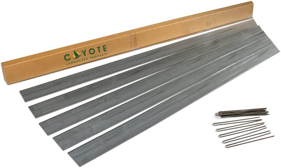 Photo 1 of Coyote Landscape Products 63620 TerraEdge Lawn Edging, Galvanized Steel
